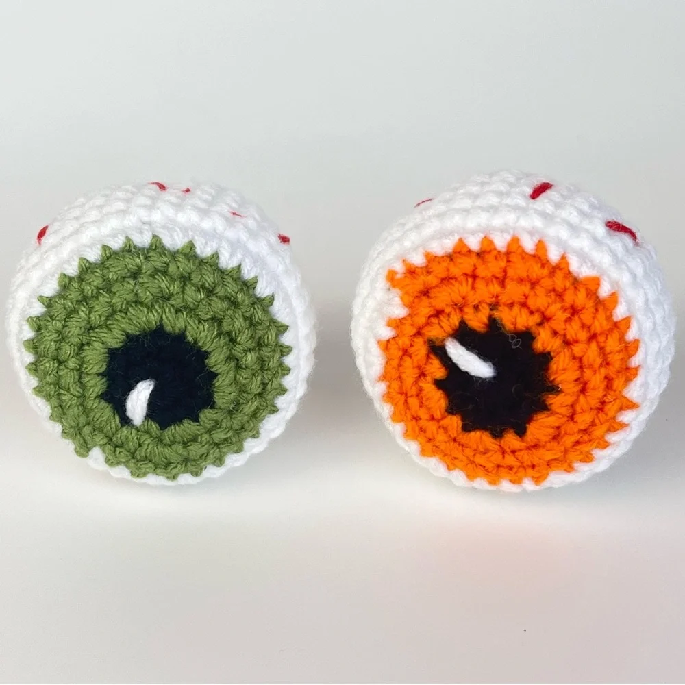 Cat Toy Handmade Halloween Eyeball Catnip Toys Pair of two